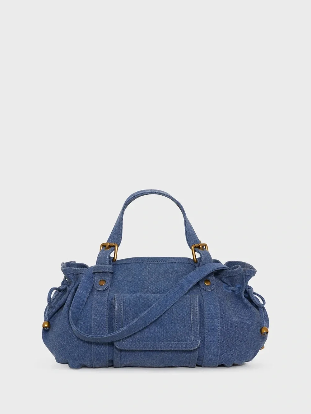 Gerard Darel Handbag in washed canvas - 18H & bag charm